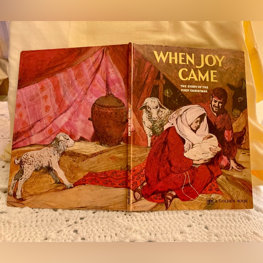 Kid’s Big Golden Book, The Story of the First Christmas, “When Joy Came”. Used